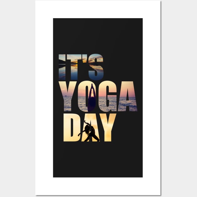 Yoga Made Me Do It Wall Art by Prossori